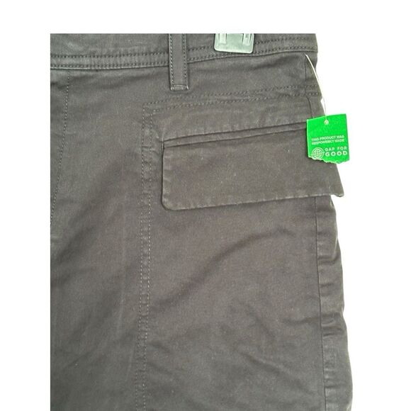 Gap Black Khaki Twill Cargo Mini Skirt Y2K Size 4 NWT - Picture 3 of 8